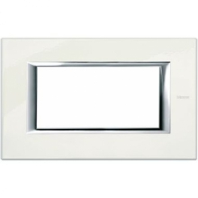 PLACCA 4P BIANCO LIMOGES AXOLUTE - BTICINO HA4804BG product photo