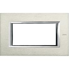 AXOLUTE PLACCA 4P ALLUMINIO HA4804XC - BTICINO HA4804XC product photo