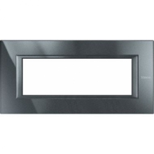 PLACCA 6P ANTRACITE METALLO AXOLUTE - BTICINO HA4806HS product photo
