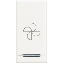 AXOLUTE - COPRITASTO ASPIRATORE BIANCO - BTICINO HD4915BC product photo