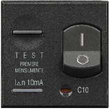 AXOLUTE - INTERRUTTORE MAGNETOTERMICO DIFFERENZIALE 1P+N 10A 10MA - BTICINO HS4305/10 product photo