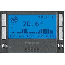 AXOLUTE CRONOTERMOSTATO GIORNALIERO SETTIMANALE SCURO BTICINO - BTICINO HS4451 product photo