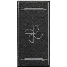 AXOLUTE - COPRITASTO ASPIRATORE SCURO - BTICINO HS4911BC product photo