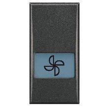 AXOLUTE-COPRITASTO ILLUMIN.SIMB.ASPIRAT.1M SC - BTICINO HS4921LE - BTICINO HS4921LE - BTICINO HS4921LE product photo