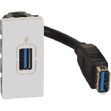 MATIXGO - CONNETTORE USB A PRECONN BIANCO - BTICINO JW4285P - BTICINO JW4285P product photo