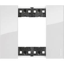 L.NOW - PLACCA 2P GHIACCIO - BTICINO KA4802DW - BTICINO KA4802DW product photo