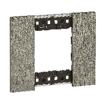 LIVING NOW PLACCA 2 POSTI ACCIAIO KA4802ZG - BTICINO KA4802ZG product photo