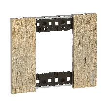 L.NOW - PLACCA 2P ORO - BTICINO KA4802ZW - BTICINO KA4802ZW product photo