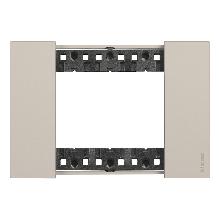 LIVING NOW PLACCA 3 POSTI SABBIA - BTICINO KA4803KM product photo