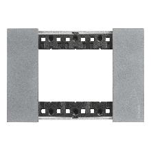 L.NOW - PLACCA 3P MOON - BTICINO KA4803NW - BTICINO KA4803NW product photo