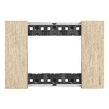 LIVING NOW PLACCA 3 POSTI ORO KA4803ZW - BTICINO KA4803ZW product photo