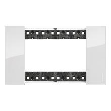 L.NOW - PLACCA 4P GHIACCIO - BTICINO KA4804DW - BTICINO KA4804DW product photo