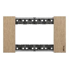 L.NOW- PLACCA 4P ROVERE - BTICINO KA4804LM - BTICINO KA4804LM product photo