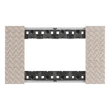 LIVING NOW PLACCA 4 POSTI OPTIC KA4804MM - BTICINO KA4804MM product photo