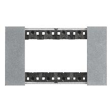 L.NOW - PLACCA 4P MOON - BTICINO KA4804NW - BTICINO KA4804NW product photo