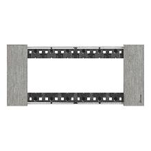 LIVING NOW PLACCA 6 POSTI ACCIAIO KA4806ZG - BTICINO KA4806ZG product photo