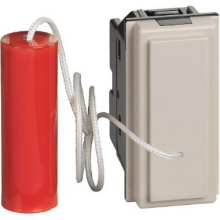 PULSANTE 1 POLO (NO) E 1 POLO (NC) 10A A TIRANTE SABBIA LIVING NOW - BTICINO KM4033 product photo