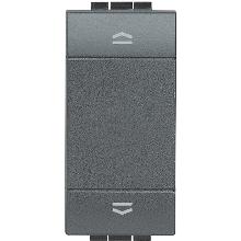 LL - PULSANTE DOPPIO INTERBLOCCATO ANTRACIT - BTICINO L4037N - BTICINO L4037N product photo