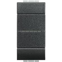 LIVING LIGHT - INTERRUTTORE ASSIALE 1P 10A 1M ANTRACITE L4051N - BTICINO L4051N product photo