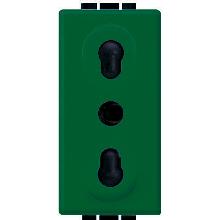 LIVING INT-PR.2P+T 10/16A BIPASSO VERDE - BTICINO L4180V - BTICINO L4180V - BTICINO L4180V product photo
