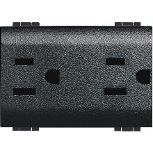 LIVING INT - PRESA DUPLEX UL 2P+T 15A - BTICINO L4188 - BTICINO L4188 - BTICINO L4188 product photo