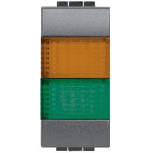 LIVING INT - PORTALAMPADA ARANCIO/VERDE - BTICINO L4372AV product photo