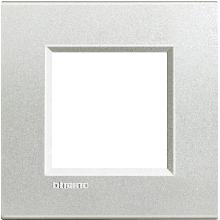 LL - PLACCA 2P ARGENTO - BTICINO LNA4802AG product photo