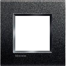 LIVING LIGHT PLACCA 2P ANTRACITE LNA4802AR - BTICINO LNA4802AR product photo