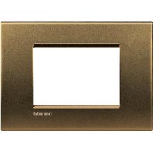 LL - PLACCA 3P BRONZO - BTICINO LNA4803BZ product photo