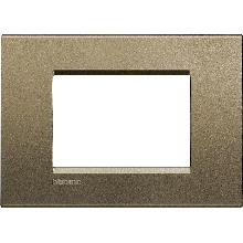 LIVING LIGHT - PLACCA 3P SQUARE LNA4803SQ - BTICINO LNA4803SQ product photo
