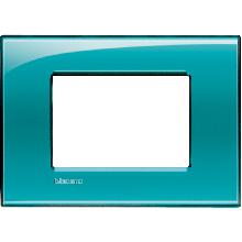 PLACCA LIVING LIGHT VERDE LNA4803VD BTICINO QUADRA - BTICINO LNA4803VD product photo