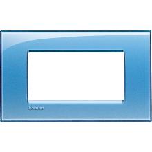 LL - PLACCA 4P AZZURRO - BTICINO LNA4804AD product photo