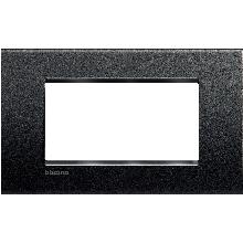 PLACCA LIVING LIGHT ANTRACITE LNA4804AR BTICINO QUADRA 4 POSTI - BTICINO LNA4804AR product photo