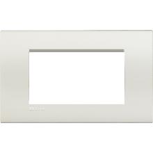 PLACCA LIVING LIGHT BIANCA LNA4804BI BTICINO QUADRA 4 POSTI - BTICINO LNA4804BI product photo