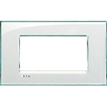PLACCA LIVING LIGHT ACQUAMARINA LNA4804KA BTICINO QUADRA 4 POSTI - BTICINO LNA4804KA product photo