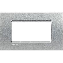 PLACCA LIVING LIGHT TECH LNA4804TE BTICINO QUADRA 4 POSTI - BTICINO LNA4804TE product photo