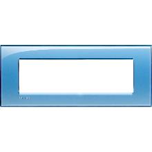 LIVING LIGHT - PLACCA 7P AZZURRO LNA4807AD - BTICINO LNA4807AD product photo