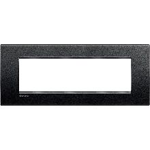 PLACCA LIVING LIGHT ANTRACITE LNA4807AR BTICINO QUADRA 7 POSTI - BTICINO LNA4807AR product photo