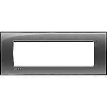 LIVING LIGHT PLACCA 7P FUMO DI LONDRA LNA4807KF - BTICINO LNA4807KF product photo