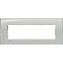 LIVING LIGHT PLACCA 7P GRIGIO GHIACCIO LNA4807KG - BTICINO LNA4807KG product photo