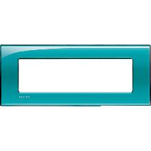 LIVING LIGHT - PLACCA 7P VERDE LNA4807VD - BTICINO LNA4807VD product photo