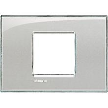 LL - PLACCA 2P GRIGIO GHIACCIO - BTICINO LNA4819KG product photo