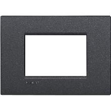 LIVING LIGHT PLACCA 3P ANTRACITE AIR LNC4803AR - BTICINO LNC4803AR product photo