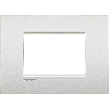 LIVING LIGHT PLACCA 3P BIANCO PERLA AIR LNC4803PR - BTICINO LNC4803PR product photo