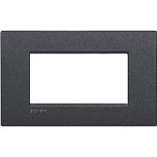 LIVING LIGHT PLACCA 4P ANTRACITE AIR LNC4804AR - BTICINO LNC4804AR product photo