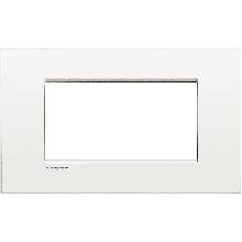 LIVING LIGHT PLACCA 4P BIANCO PURO AIR LNC4804BN - BTICINO LNC4804BN product photo