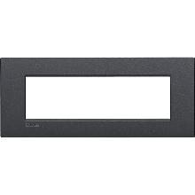 LIVING LIGHT PLACCA 7P ANTRACITE AIR LNC4807AR - BTICINO LNC4807AR product photo
