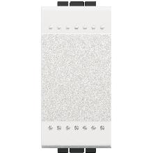 LIVINGLIGHT  - LIGHT INTERRUTTORE 1P 16A 1 MODULO BIANCO N4001N - BTICINO N4001N product photo