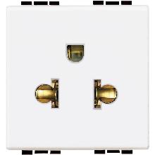 LIGHT - PRESA 2P+T 16A EUROAMERICANA D=5 - BTICINO N4126 product photo