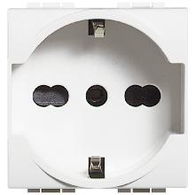 LIGHT - PRESA TEDESCA DA INCASSO UNEL E BIPASSO 10/16A - BTICINO N4140/16 product photo